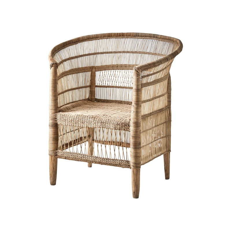 BRASIL RATTAN ARMCHAIR S 80 - CHAIRS, STOOLS